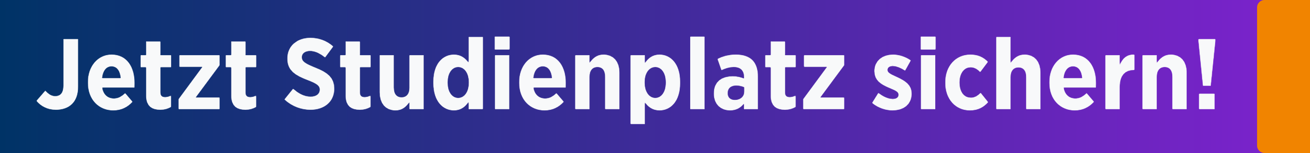 Jetzt immatrikulieren! 
