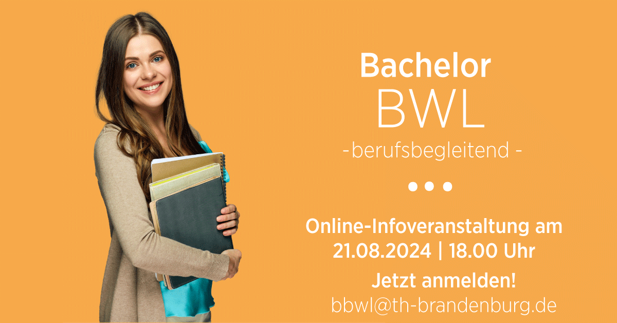 Anmeldung zur Infoveranstaltung berufsbegleitende BWL an der TH-Brandenburg