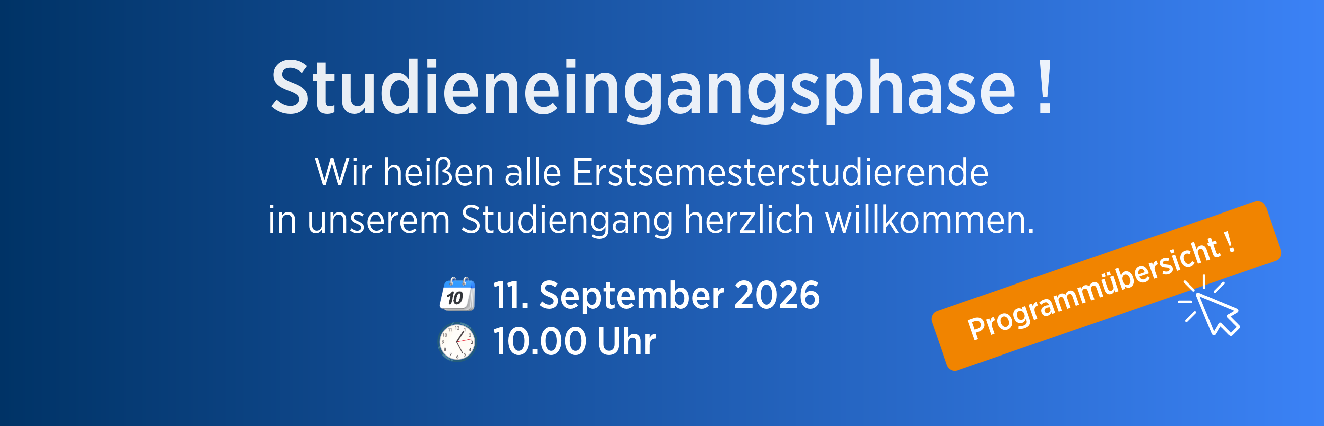 Herzlich willkommen zur Studieneingangsphase im berufsbegleitenden Bachelor BWL